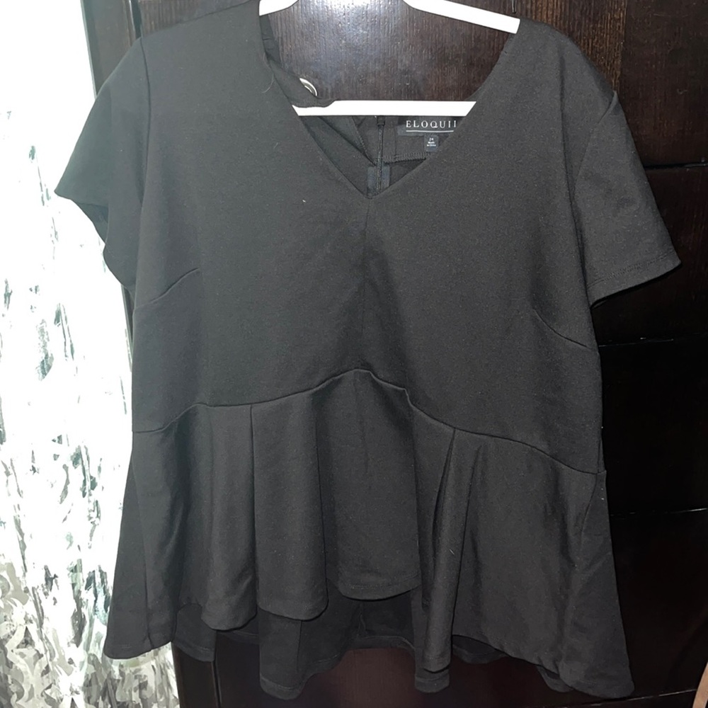 Women’s peplum flare top
